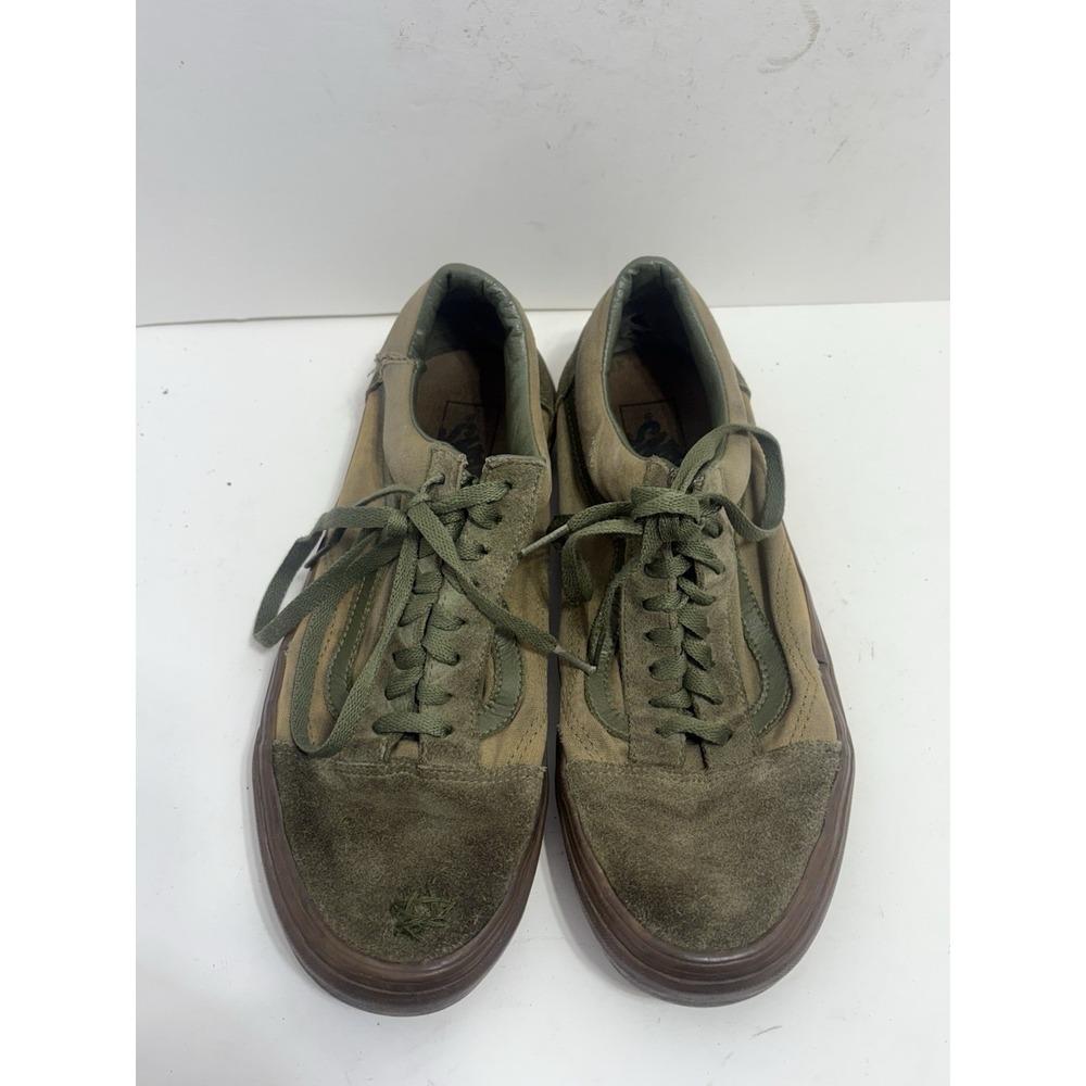 Vans Old Skool Moss Green Suede Gum Soles US Men's 10 Skate Shoes Sneakers - Picture 2 of 6